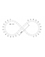 橋脚セット(3%勾配用) 12脚入