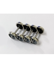 φ10.5波打車輪 ピボット･グレー 4軸入