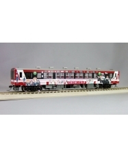 エンドウ 鹿島臨海鉄道6018形（ガールズ＆パンツァーラッピング塗装2号車・M）　 真鍮製 スケール：1/80 レール幅16.5mmゲージ（HOゲージ）
