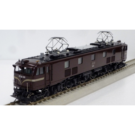 エンドウ EF58 89号機 (茶塗装） 真鍮製 スケール：1/80 レール幅 