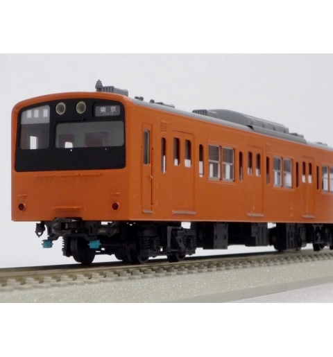 エンドウ  国鉄201系 試作車900番代量産改造後（朱）6輌Bセット  　真鍮製 スケール：1/80 レール幅16.5mmゲージ（HOゲージ）